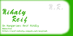 mihaly reif business card